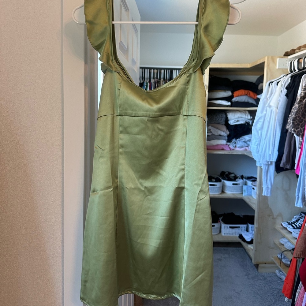 Princess Polly Green Mini Dress